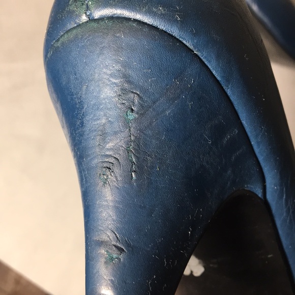 💥SALE $10💥 Steve Madden blue open toe pumps 8 - Picture 6 of 8